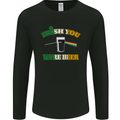 Irish You Were Beer St. Patrick's Day Beer Mens Long Sleeve T-Shirt Black