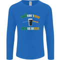 Irish You Were Beer St. Patrick's Day Beer Mens Long Sleeve T-Shirt Royal Blue