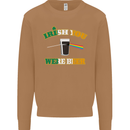 Irish You Were Beer St. Patrick's Day Beer Mens Sweatshirt Jumper Caramel Latte