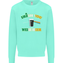 Irish You Were Beer St. Patrick's Day Beer Mens Sweatshirt Jumper Peppermint