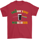 Irish You Were Beer St. Patrick's Day Beer Mens T-Shirt Cotton Gildan Red