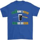 Irish You Were Beer St. Patrick's Day Beer Mens T-Shirt Cotton Gildan Royal Blue