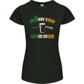 Irish You Were Beer St. Patrick's Day Beer Womens Petite Cut T-Shirt Black