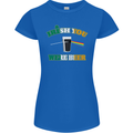 Irish You Were Beer St. Patrick's Day Beer Womens Petite Cut T-Shirt Royal Blue