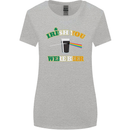 Irish You Were Beer St. Patrick's Day Beer Womens Wider Cut T-Shirt Sports Grey