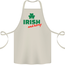 Irish and Horny St. Patrick's Day Cotton Apron 100% Organic Natural