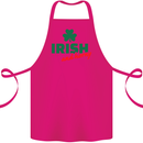 Irish and Horny St. Patrick's Day Cotton Apron 100% Organic Pink