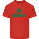 Irish and Horny St. Patrick's Day Kids T-Shirt Childrens Red