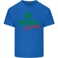 Irish and Horny St. Patrick's Day Kids T-Shirt Childrens Royal Blue
