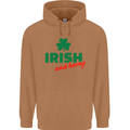 Irish and Horny St. Patrick's Day Mens 80% Cotton Hoodie Caramel Latte