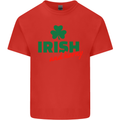 Irish and Horny St. Patrick's Day Mens Cotton T-Shirt Tee Top Red