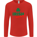 Irish and Horny St. Patrick's Day Mens Long Sleeve T-Shirt Red