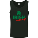 Irish and Horny St. Patrick's Day Mens Vest Tank Top Black