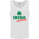 Irish and Horny St. Patrick's Day Mens Vest Tank Top White