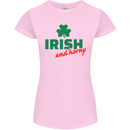 Irish and Horny St. Patrick's Day Womens Petite Cut T-Shirt Light Pink