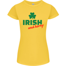Irish and Horny St. Patrick's Day Womens Petite Cut T-Shirt Yellow