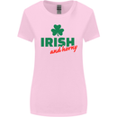 Irish and Horny St. Patrick's Day Womens Wider Cut T-Shirt Light Pink