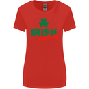Irish and Horny St. Patrick's Day Womens Wider Cut T-Shirt Red
