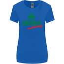 Irish and Horny St. Patrick's Day Womens Wider Cut T-Shirt Royal Blue