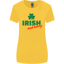 Irish and Horny St. Patrick's Day Womens Wider Cut T-Shirt Yellow
