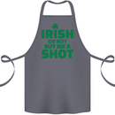 Irish or Not Buy Me a Shot St. Patricks Day Cotton Apron 100% Organic Steel