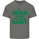 Irish or Not Buy Me a Shot St. Patricks Day Kids T-Shirt Childrens Charcoal