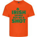 Irish or Not Buy Me a Shot St. Patricks Day Kids T-Shirt Childrens Orange