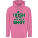 Irish or Not Buy Me a Shot St. Patricks Day Mens 80% Cotton Hoodie Azelea