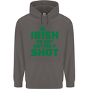 Irish or Not Buy Me a Shot St. Patricks Day Mens 80% Cotton Hoodie Charcoal