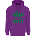 Irish or Not Buy Me a Shot St. Patricks Day Mens 80% Cotton Hoodie Purple