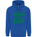 Irish or Not Buy Me a Shot St. Patricks Day Mens 80% Cotton Hoodie Royal Blue