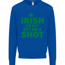 Irish or Not Buy Me a Shot St. Patricks Day Mens Sweatshirt Jumper Royal Blue