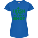 Irish or Not Buy Me a Shot St. Patricks Day Womens Petite Cut T-Shirt Royal Blue