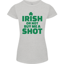 Irish or Not Buy Me a Shot St. Patricks Day Womens Petite Cut T-Shirt Sports Grey