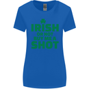 Irish or Not Buy Me a Shot St. Patricks Day Womens Wider Cut T-Shirt Royal Blue