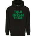 Irish to Me St. Patrick's Day Beer Alcohol Mens 80% Cotton Hoodie Black