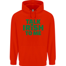 Irish to Me St. Patrick's Day Beer Alcohol Mens 80% Cotton Hoodie Bright Red