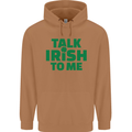 Irish to Me St. Patrick's Day Beer Alcohol Mens 80% Cotton Hoodie Caramel Latte