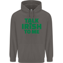Irish to Me St. Patrick's Day Beer Alcohol Mens 80% Cotton Hoodie Charcoal
