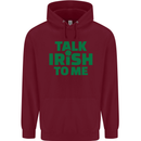 Irish to Me St. Patrick's Day Beer Alcohol Mens 80% Cotton Hoodie Maroon