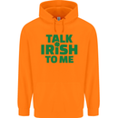 Irish to Me St. Patrick's Day Beer Alcohol Mens 80% Cotton Hoodie Orange