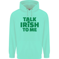 Irish to Me St. Patrick's Day Beer Alcohol Mens 80% Cotton Hoodie Peppermint