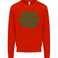 Irish to Me St. Patrick's Day Beer Alcohol Mens Sweatshirt Jumper Bright Red