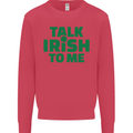Irish to Me St. Patrick's Day Beer Alcohol Mens Sweatshirt Jumper Heliconia