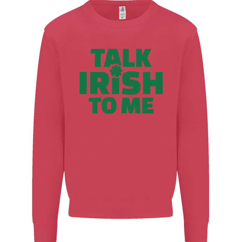 Irish to Me St. Patrick's Day Beer Alcohol Mens Sweatshirt Jumper Heliconia