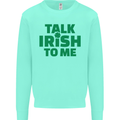 Irish to Me St. Patrick's Day Beer Alcohol Mens Sweatshirt Jumper Peppermint
