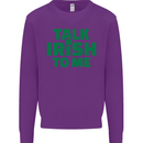Irish to Me St. Patrick's Day Beer Alcohol Mens Sweatshirt Jumper Purple