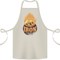 Iron Fires Me Up Gym Bodybuilding Cotton Apron 100% Organic Natural