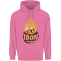 Iron Fires Me Up Gym Bodybuilding Mens 80% Cotton Hoodie Azelea