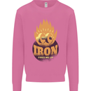 Iron Fires Me Up Gym Bodybuilding Mens Sweatshirt Jumper Azalea